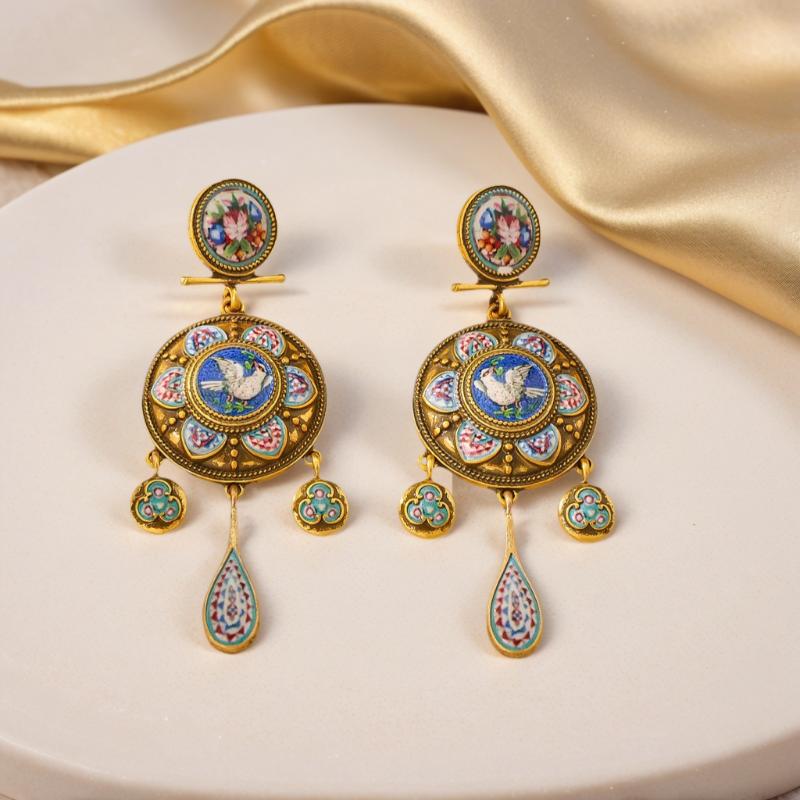 Travel Accessories Dropshipping - Retro Court-Style Rattle Earrings Medieval Ethnic