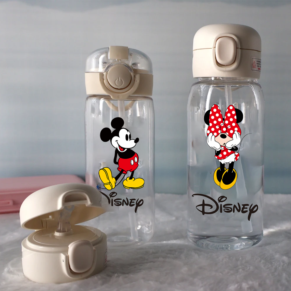 Portable Travel Kettle - 400ML/600ML Disney Stitch Mickey Minnie Plastic