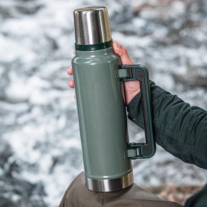 Portable Travel Kettle - 1000/1400ML Stainless Steel Insulated Cup Outdoor