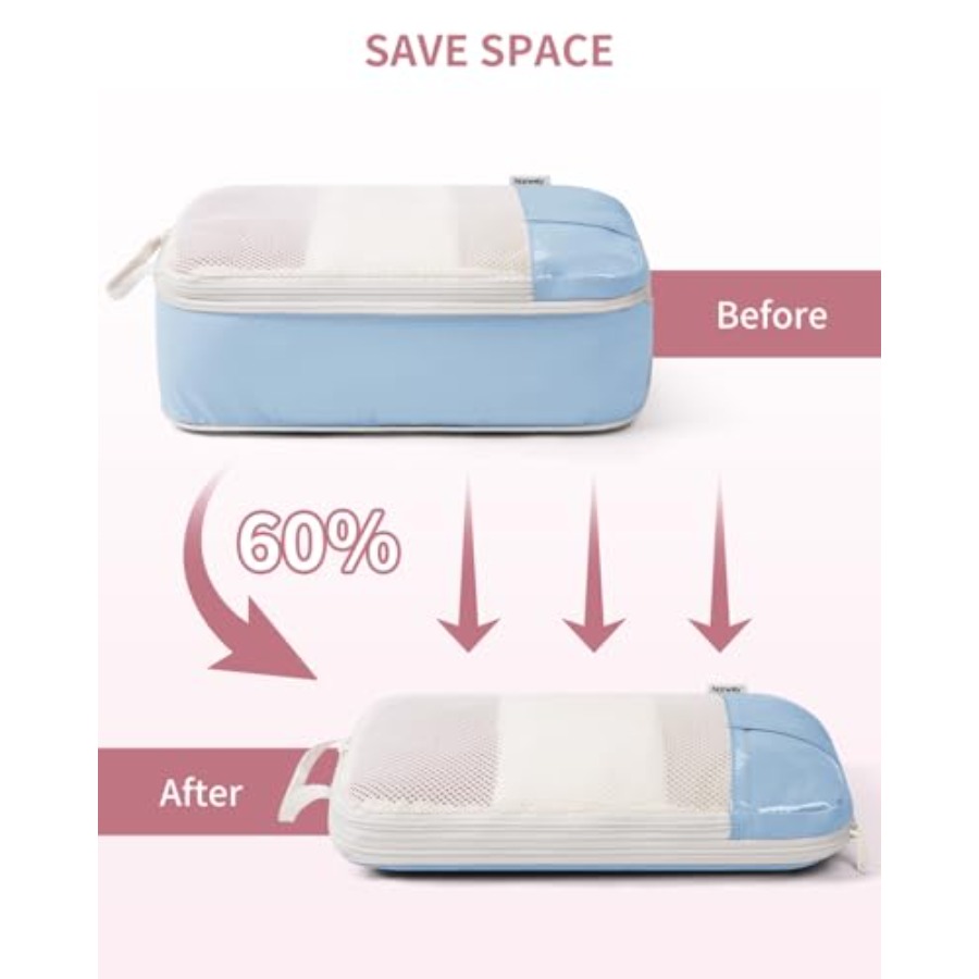 6 Set Compression Packing Cube - Travel Packing Cube review and price