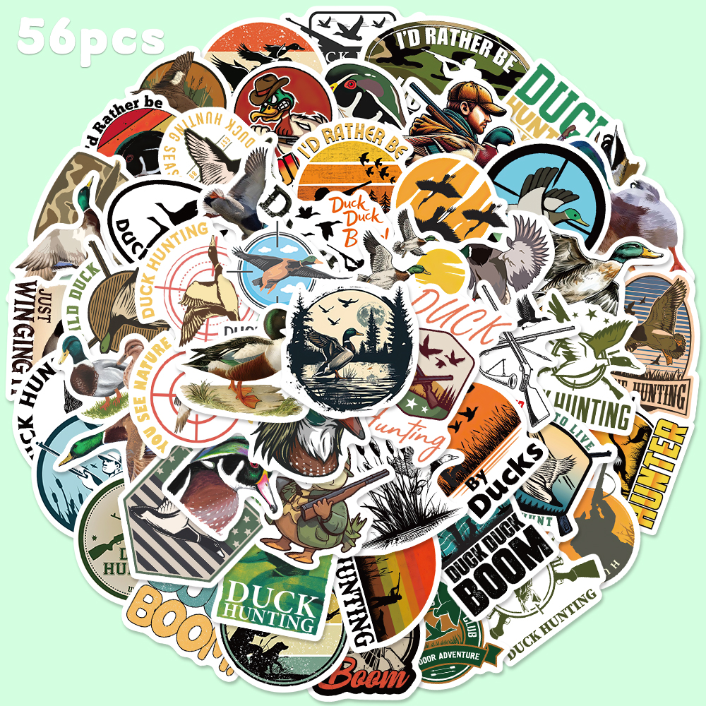 56pcs Duck Hunting Sticker For - Sticker Luggage Decorative review and price