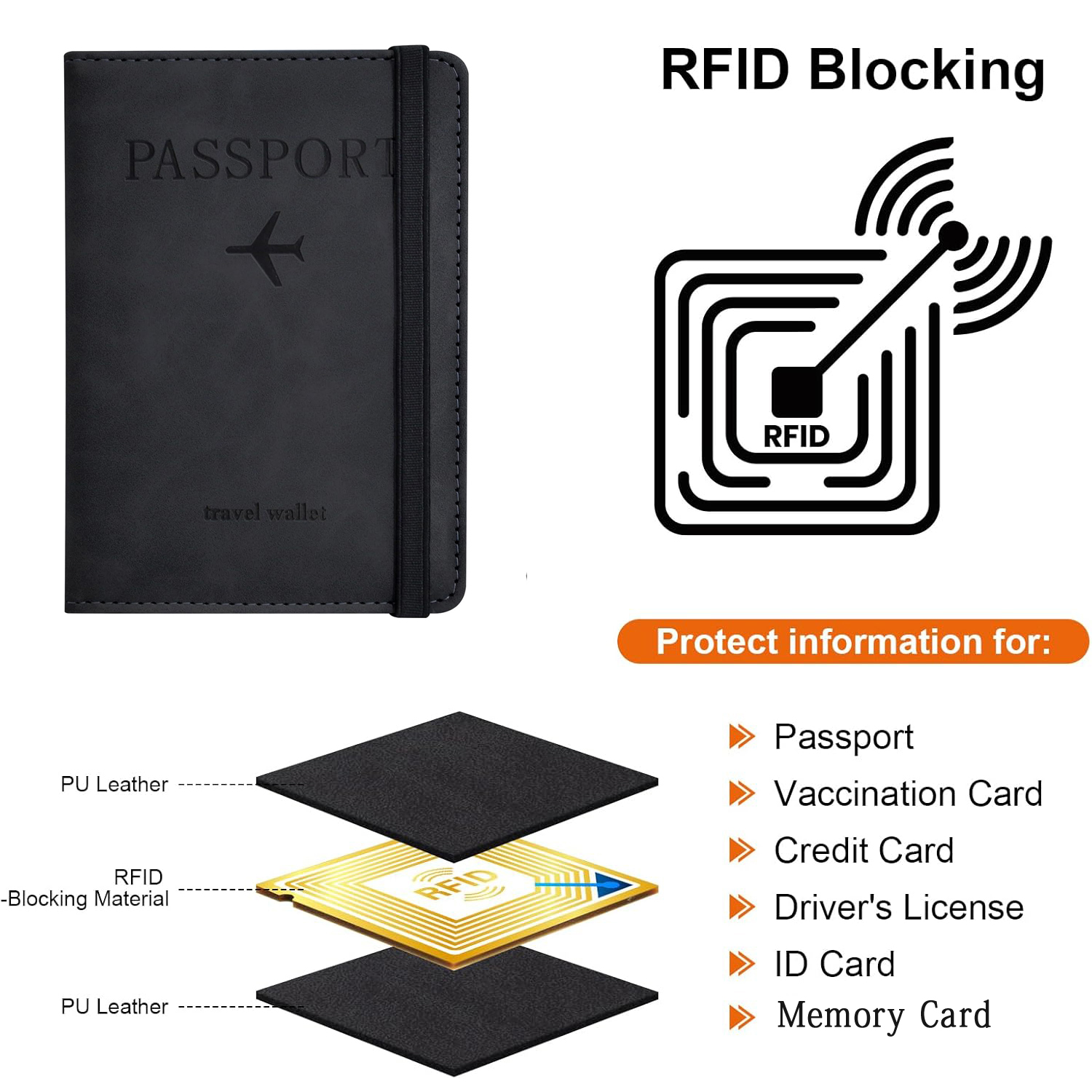 Passport Holder Wallet Cover T - Travel Accessories For Plane review and price