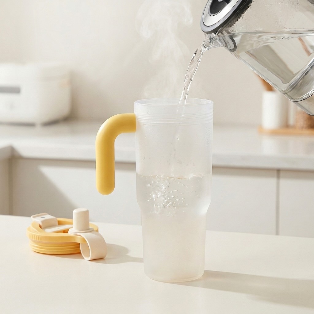 Transparent Plastic Water Cup  - Portable Travel Kettle review and price