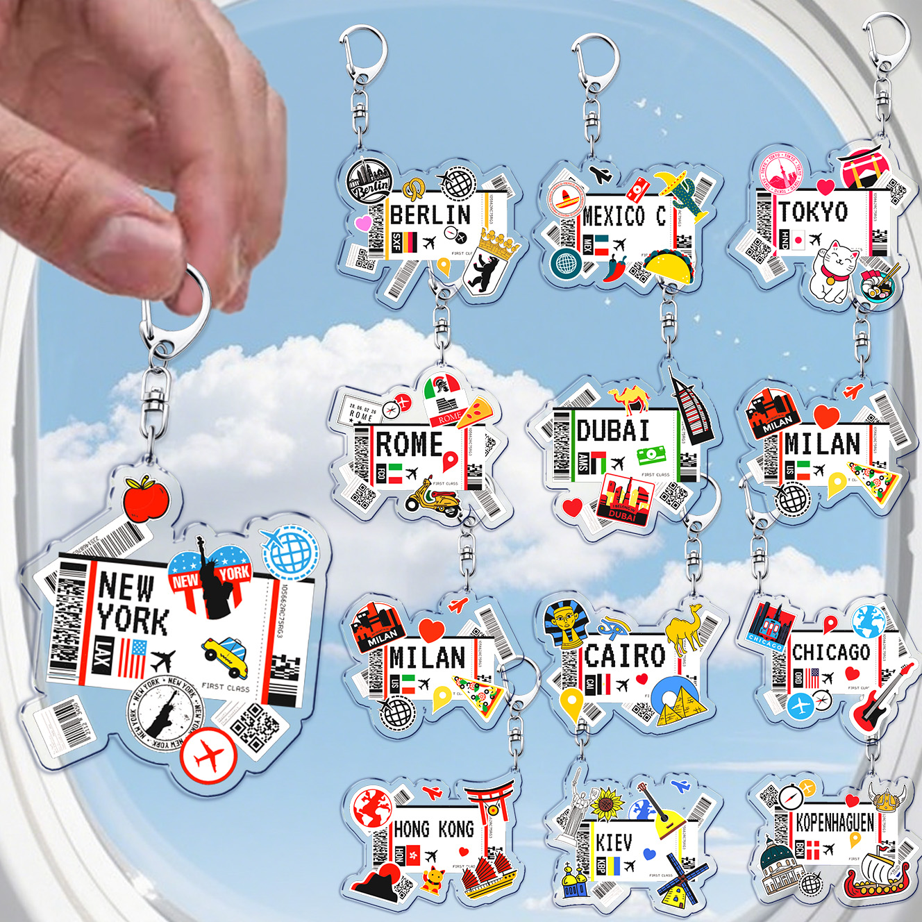 Retro Traveling Plane Keychain - Travel Accessories For Plane review and price
