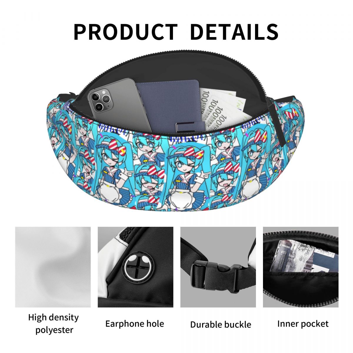 Custom H-Hatsuned M-Mikus Hot  - Travel Accessories Pouch For Men review and price