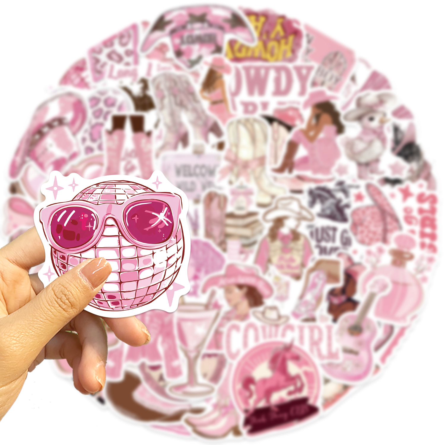 50 Cowgirl Series Decorative P - Sticker Luggage Decorative review and price