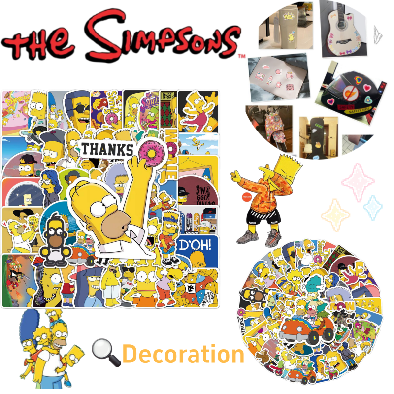 New Creative The Simpson Stick - Sticker Luggage Decorative review and price