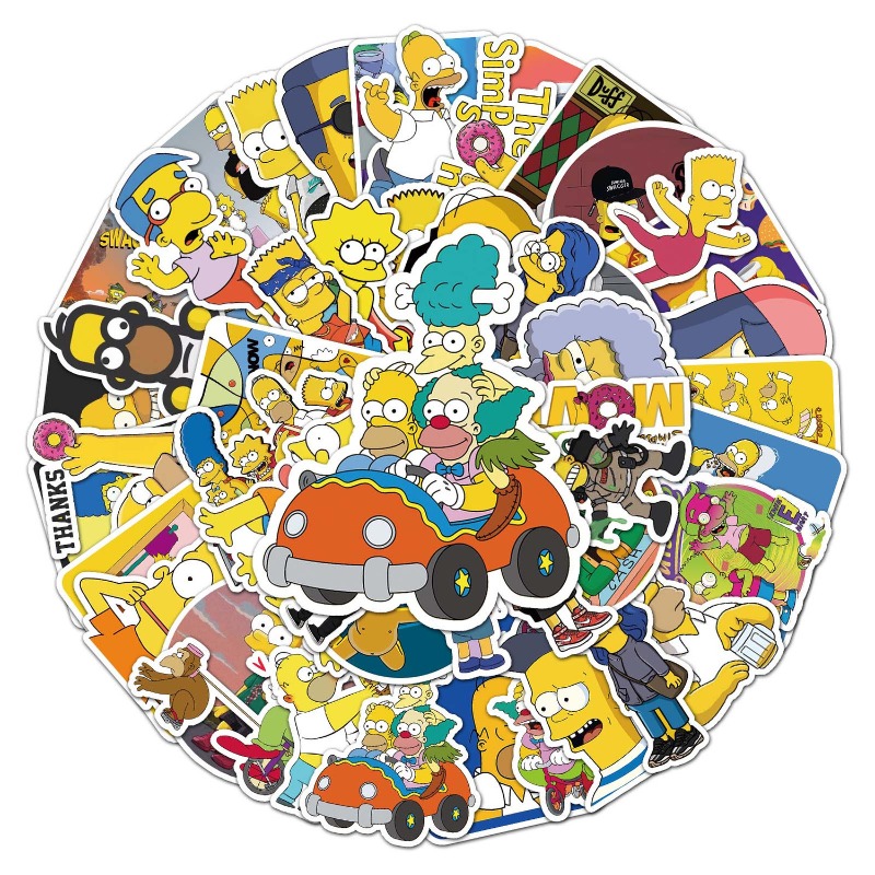 New Creative The Simpson Stick - Sticker Luggage Decorative review and price