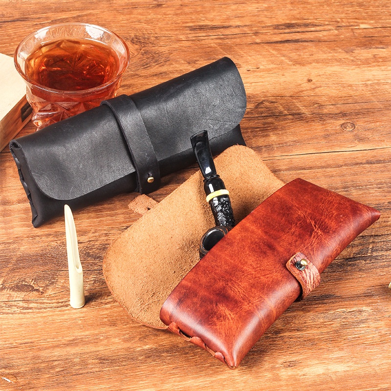Vintage Cow Leather Pipe Bag H - Travel Accessories Pouch For Men review and price