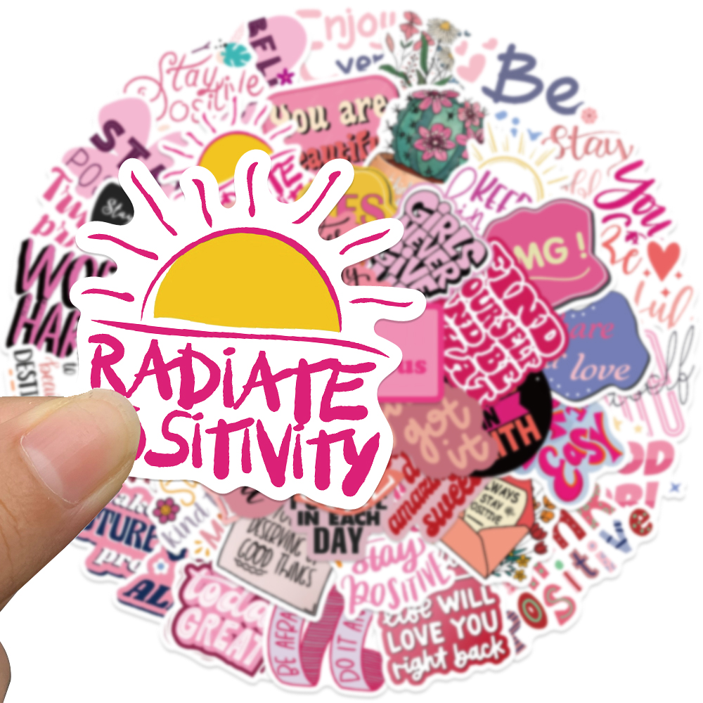 50pcs Pink Inspirational Phras - Sticker Luggage Decorative review and price